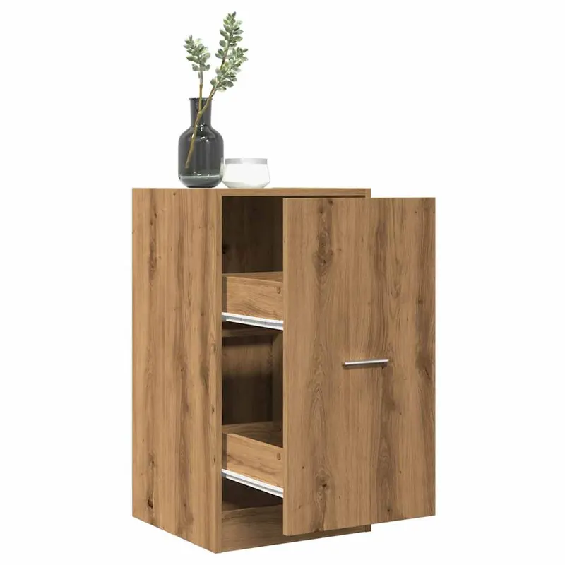 dulap farmacie, stejar artizanal, 40x41x77,5 cm, lemn prelucrat