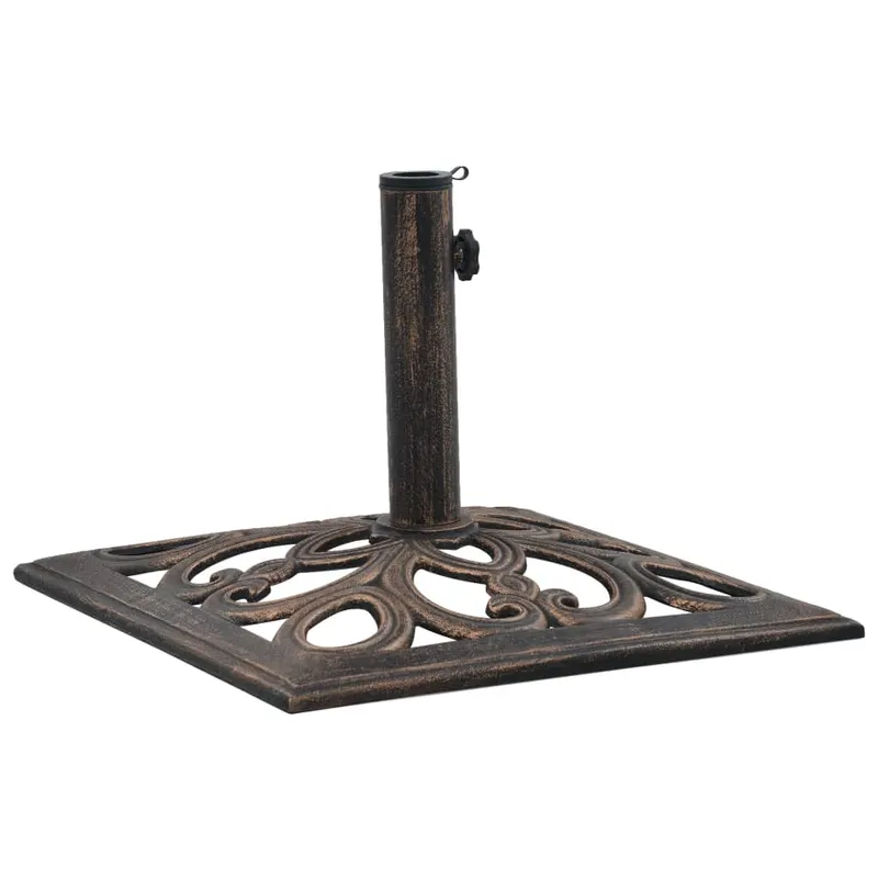 suport de umbrela, bronz, 12 kg, fonta, 49 cm