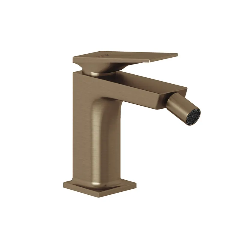 Baterie bideu Kludi, Decus, cu ventil cu tijă, brushed bronz