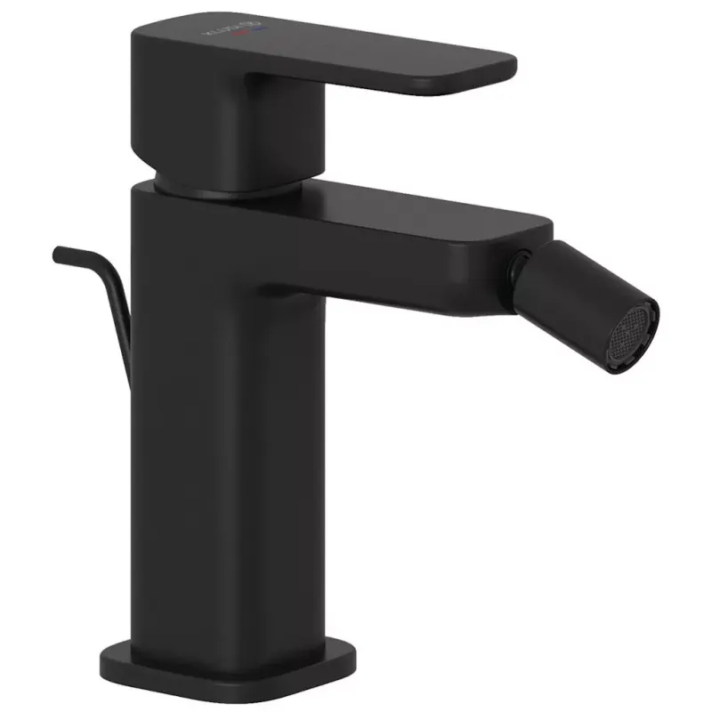 Baterie bideu Kludi Renon, S, 145 mm, ventil, mat, negru, 422163975