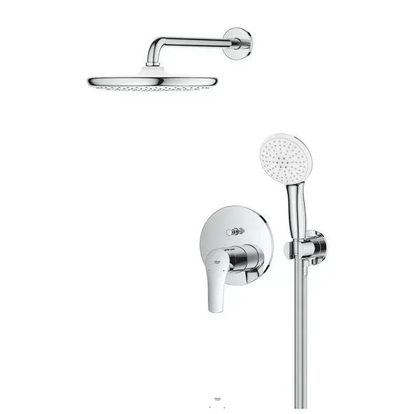Sistem de dus Grohe 25288000, 250 mm, 1 bar, 110 mm, 1.5 m, 135 mm, 380 mm, 1 functii palarie dus, Crom