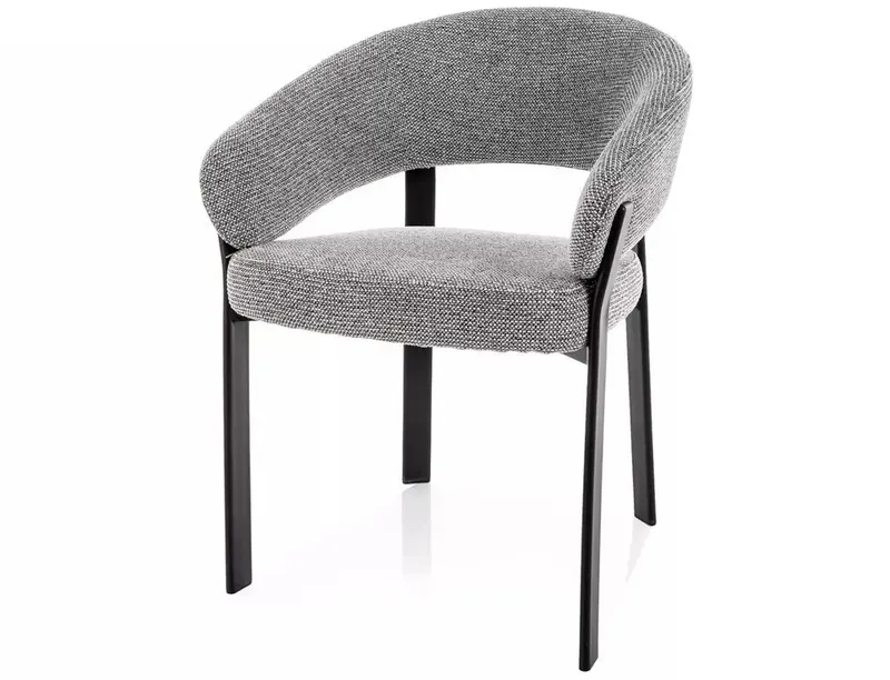 Scaun BELVORE BLACK LEGS - Grey