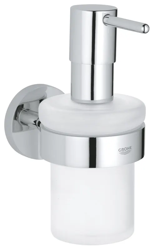 Dozator sapun Grohe 40448001, 157 mm, 65 mm, 1 orificii instalare, 160 volum ml, pe perete, Alb, Crom