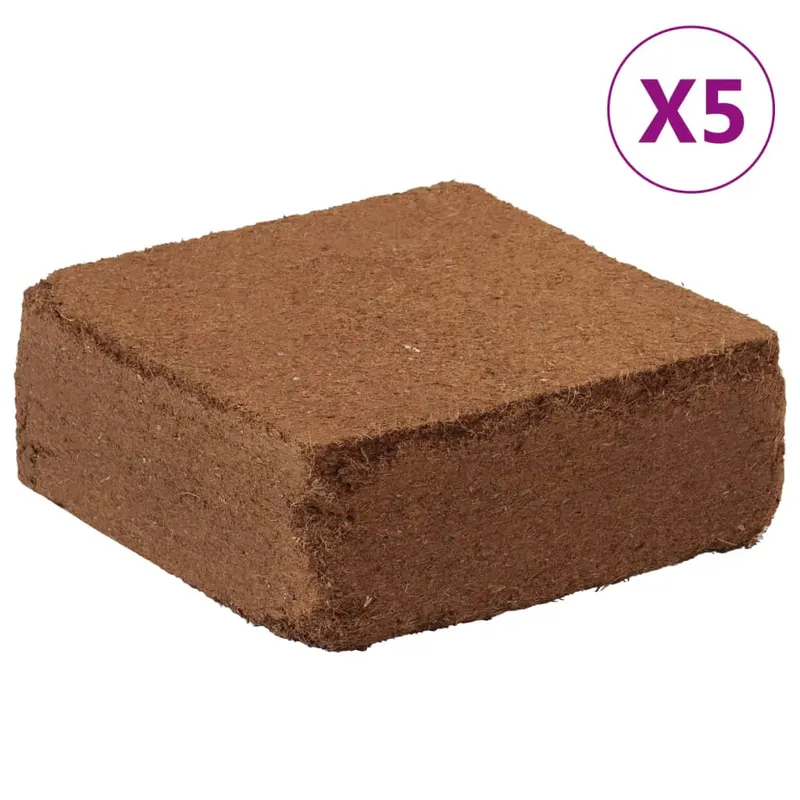 blocuri fibra de nuca cocos, 5 buc., 5 kg/buc., 25 kg total