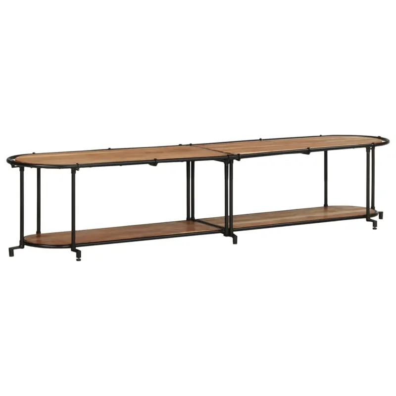 dulap tv, 200x42x40 cm, lemn masiv de acacia