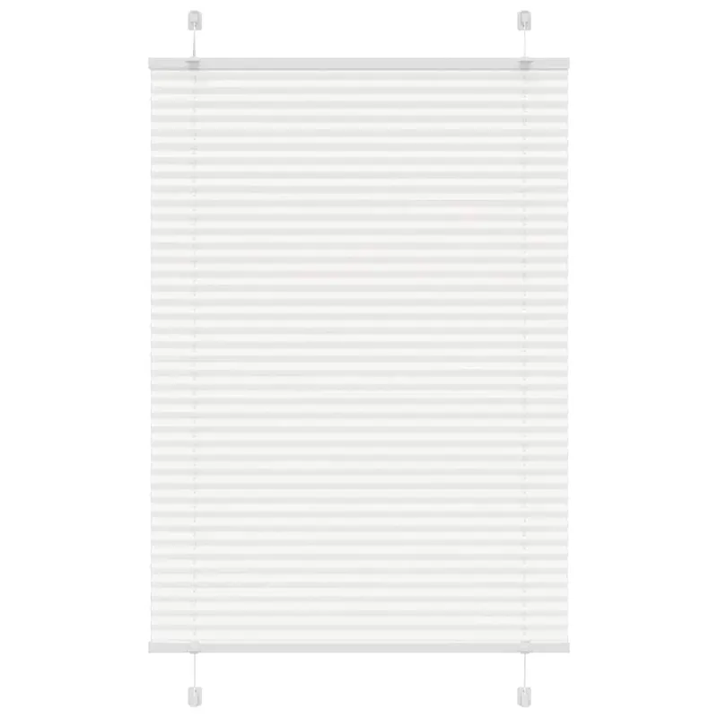 jaluza plisata alb 100x100cm latime tesatura 99,4cm poliester