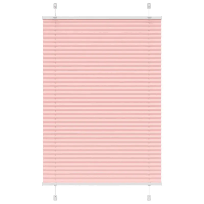 jaluza plisata roz 95x150 cm latime tesatura 94,4cm poliester