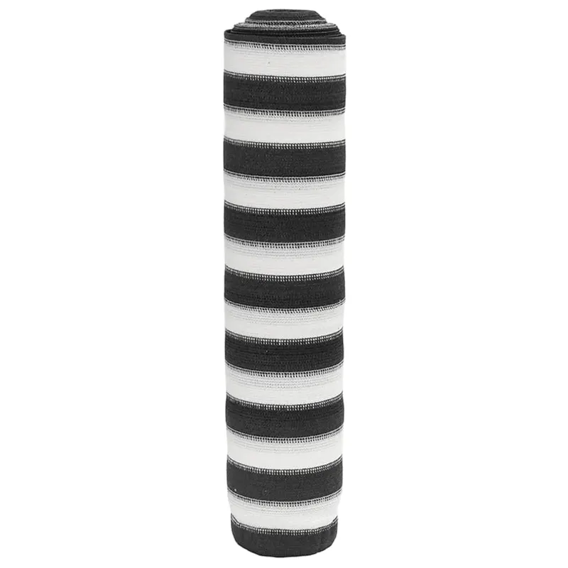 plasa protectie intimitate antracit/alb 1,8x50 m hdpe 195 g/m2