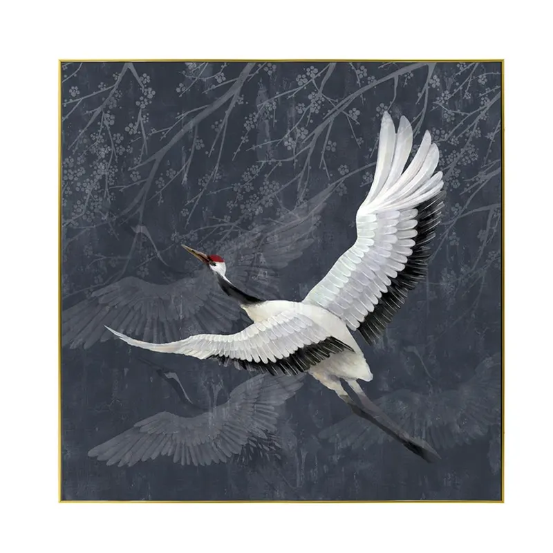 Tablou GOLENT CRANE 83 CM