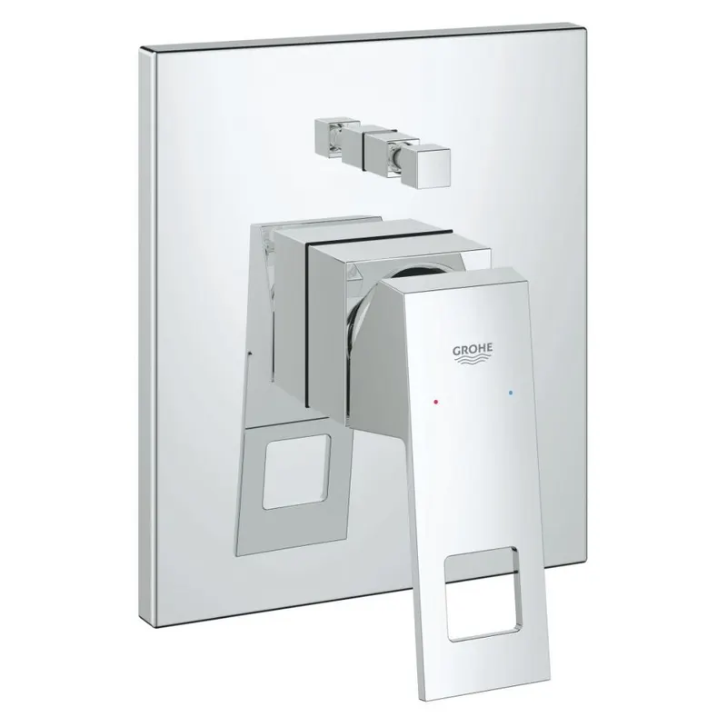 Baterie cada sau dus Grohe Eurocube incastrata pentru corp ingropat, crom