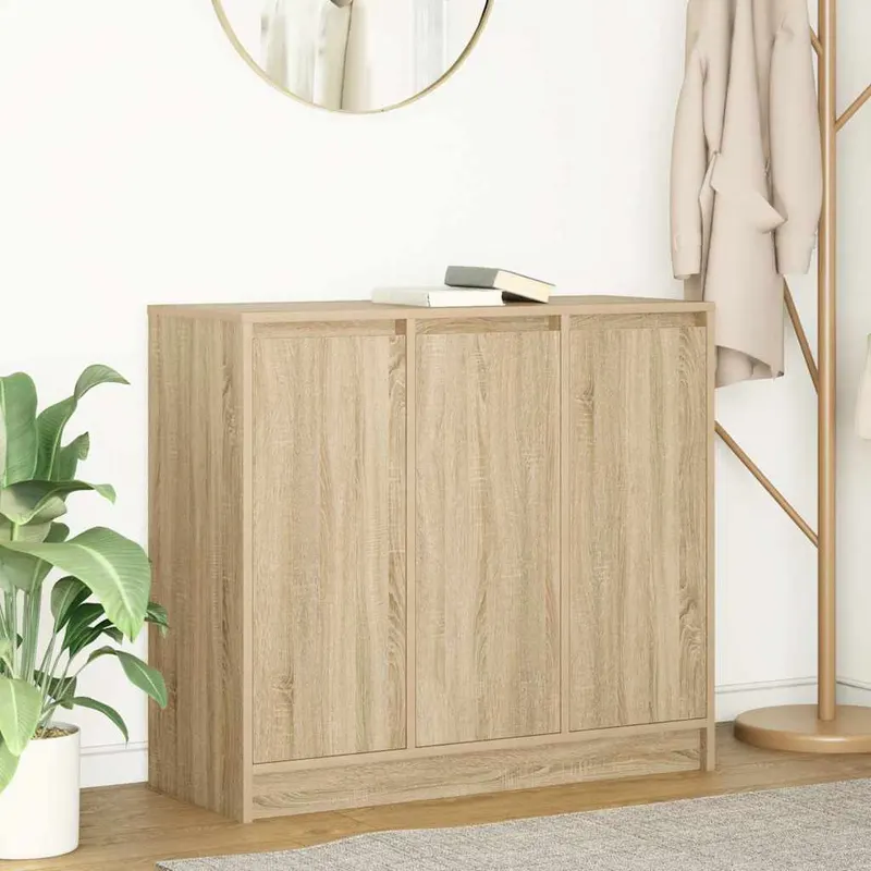 bufeta stejar sonoma 85x34x76 cm lemn prelucrat