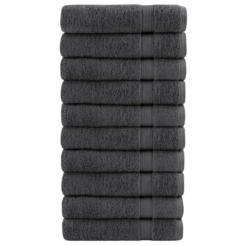 prosoape de baie solund 10 buc antracit 100x150 cm 600 gsm