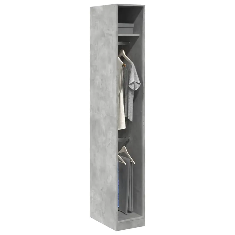 sifonier, gri beton, 30x50x200 cm, lemn prelucrat