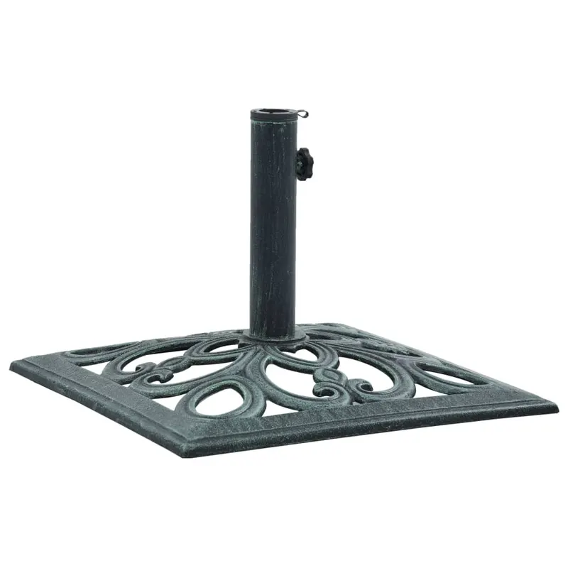 suport de umbrela, verde, 12 kg, fonta, 49 cm