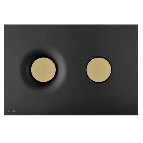 Clapeta de actionare negru auriu mat Alca Dot Dot
