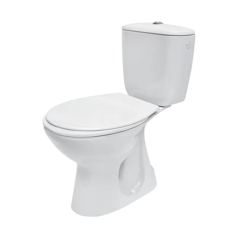 Set vas WC stativ Cersanit, President, cu rezervor si capac din polipropilena inclus, alb