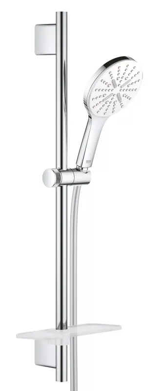 Coloana de dus Grohe 26576LS0, SmartActive 130, 600 mm, 3 funcii, etajera, crom