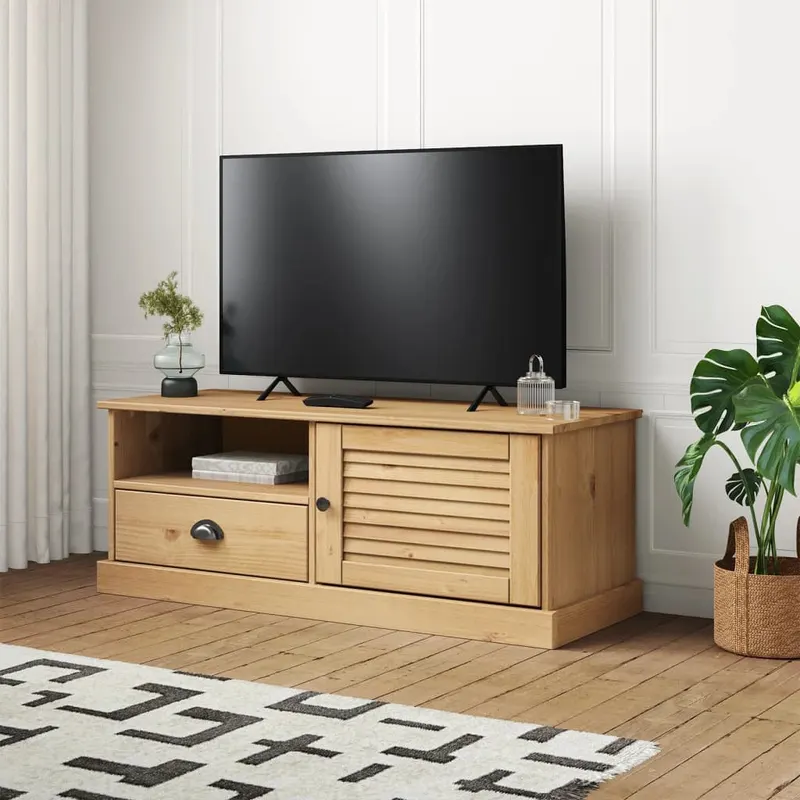comoda tv vigo, 106x40x40 cm, lemn masiv de pin