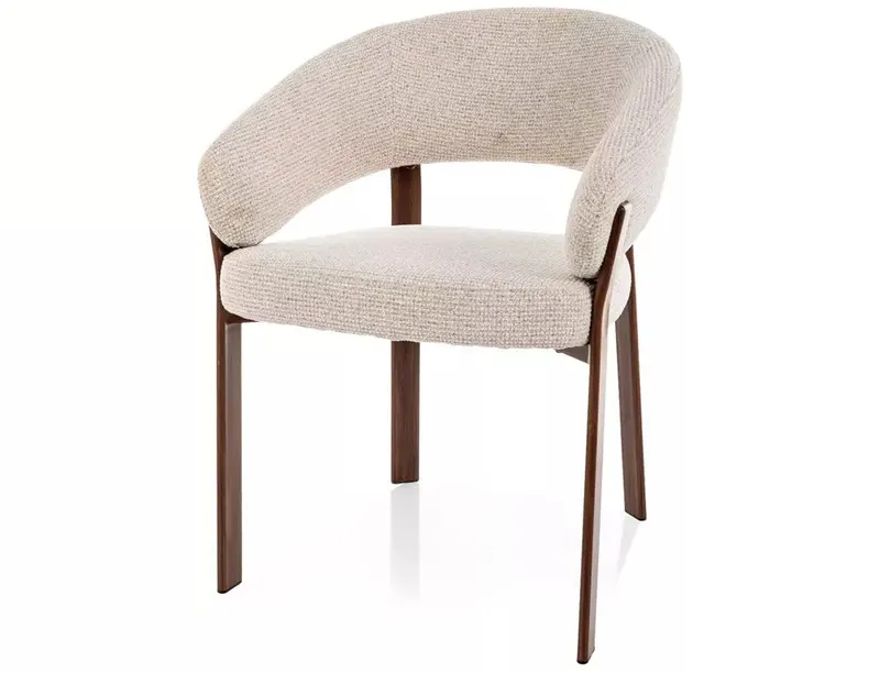 Scaun BELVORE WALNUT LEGS - Beige