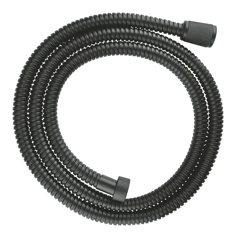 Furtun dus Grohe 28143KS1, RelexaFlex, metalic, universal, 1.5 m, mat, negru