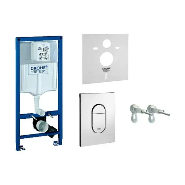 Set 4 in 1 rezervor WC Grohe 38929000, 1130 mm, 500 mm, 90, 110 mm, 180, 230 mm, 2 moduri spalare, antifonare