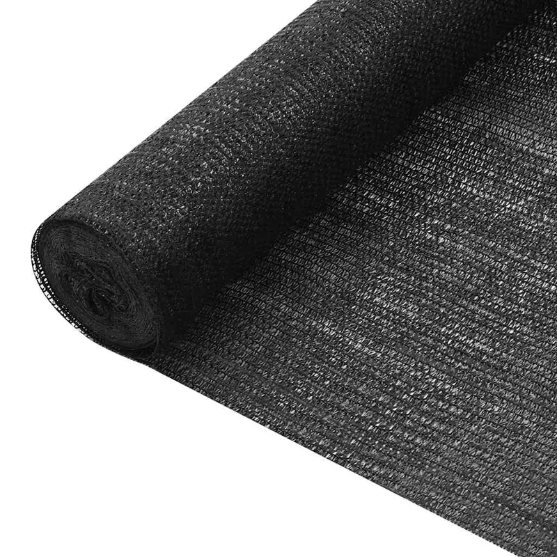 Plasa protectie intimitate, negru, 2x10 m, hdpe, 75 g/m2
