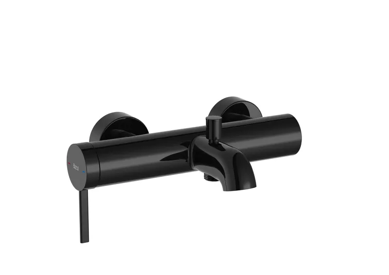 Baterie cada Roca A5A029ECN0, Ona, montaj pe perete, tip incastrare aparent, tip comanda monocomanda, negru