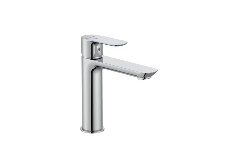 Baterie lavoar Roca A5A336EC00, Cala, tip comanda monocomanda, marime m, tip instalare pe blat, pe lavoar, crom