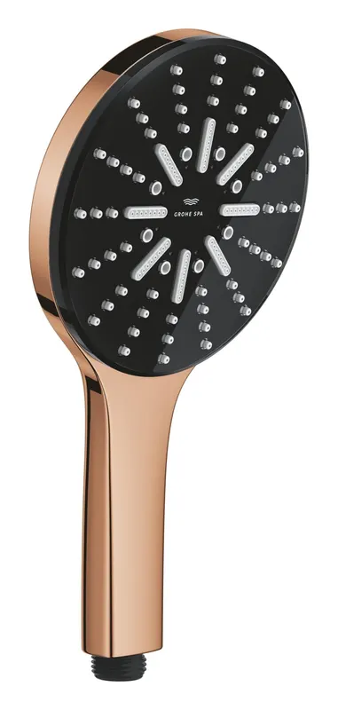 Para de dus Grohe 101676DA00, SPA AQUA, diametru 130 mm, 3 functii, montaj universal, racord 1 2 , cupru