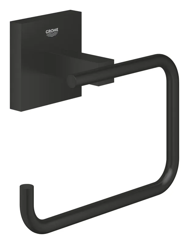 Suport hartie Grohe 409782430, igienica Start Cube, tip instalare pe perete, numar orificii instalare 2, negru