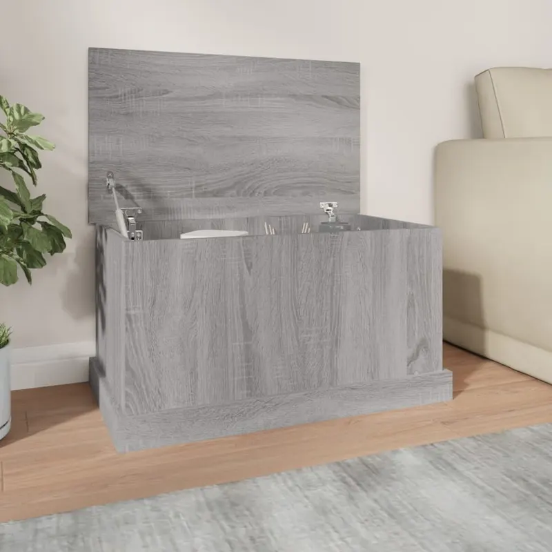 cutie de depozitare, gri sonoma, 70x40x38 cm, lemn prelucrat