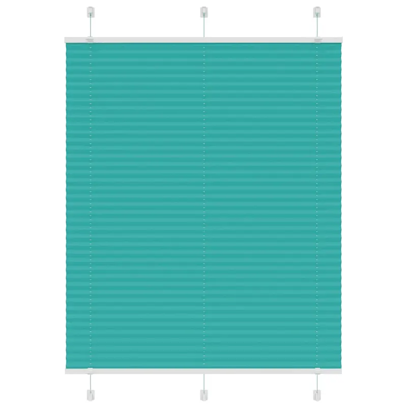 jaluza plisata verde petrol 110x100 cm latime tesatura 109,4 cm