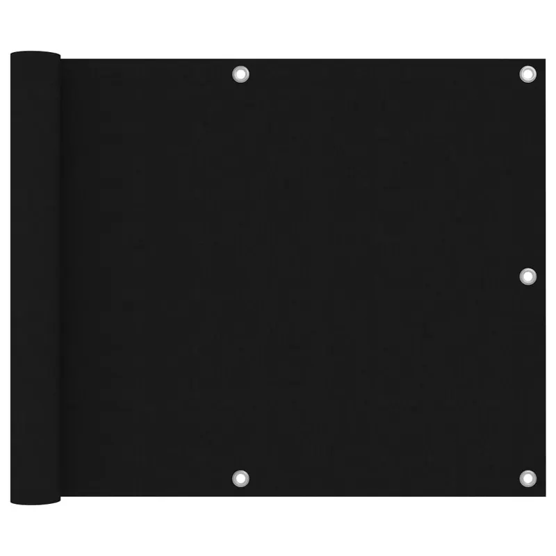 prelata balcon, negru, 75x300 cm, tesatura oxford