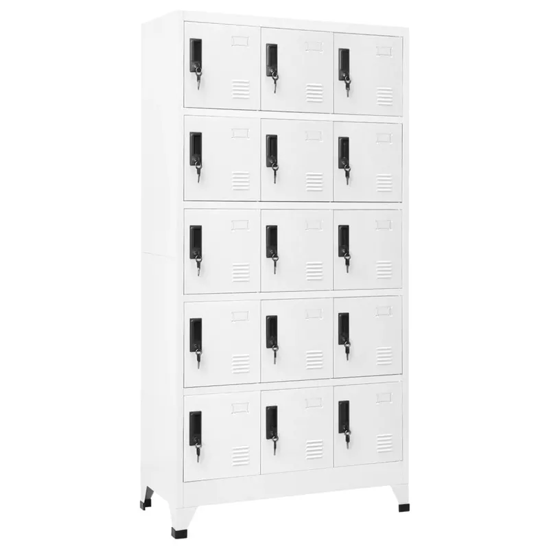 fiset, alb, 90x40x180 cm, otel