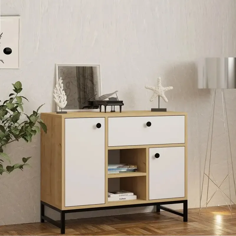 Consola ,comoda tv Ana cu sertar, dormitor, hol, birou, living, 90x75x40 cm