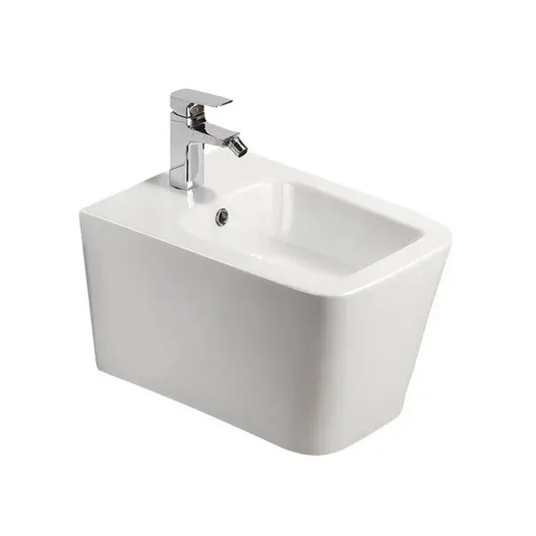 Bideu suspendat Fluminia Paris, 51x36.5 cm, igienic si durabil, alb