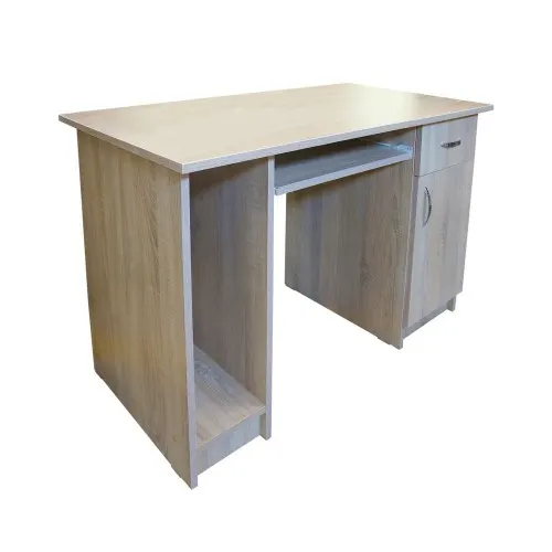Birou Nero cu 1 usa si 1 sertar, Sonoma, 120 x 74 x 60 cm