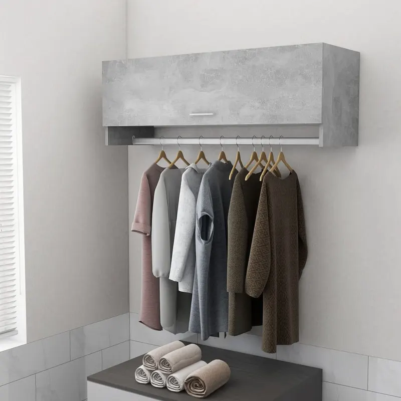 sifonier, gri beton, 100x32,5x35 cm, pal
