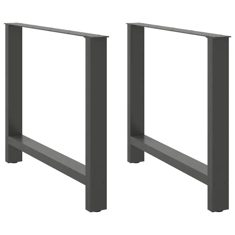 picioare masuta de cafea antracit 2 buc 100x(72-73) cm otel