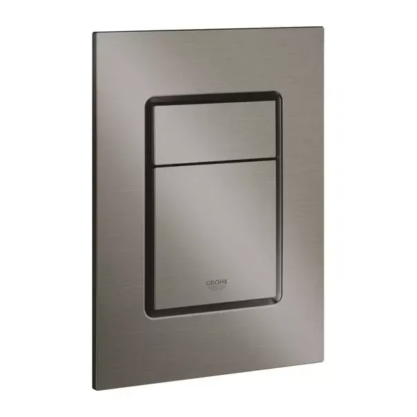 Clapeta WC Grohe 37535AL0, Skate Cosmo, S, dubla, 130 x 172 mm, verticala, mat, grafit