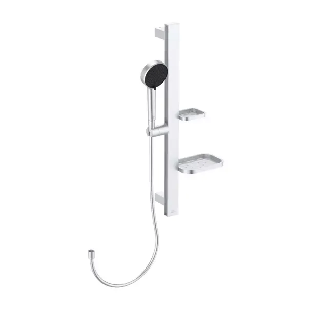 Set de dus cu bara 60 cm Ideal Standard Alu+ argintiu mat 2 functii din aluminiu
