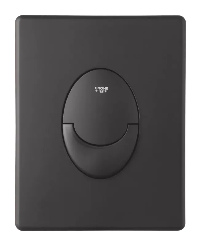 Clapeta WC Grohe Skate Air, dubla, 156 x 197 mm, verticala, plastic, mat, negru, 38505KF0