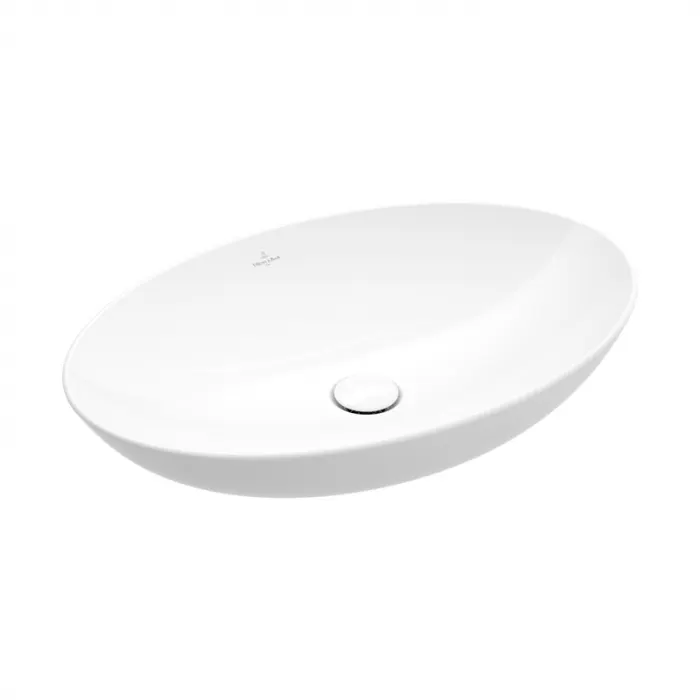 Lavoar pe blat alb lucios 56 cm, oval, Villeroy Boch, Loop Friends
