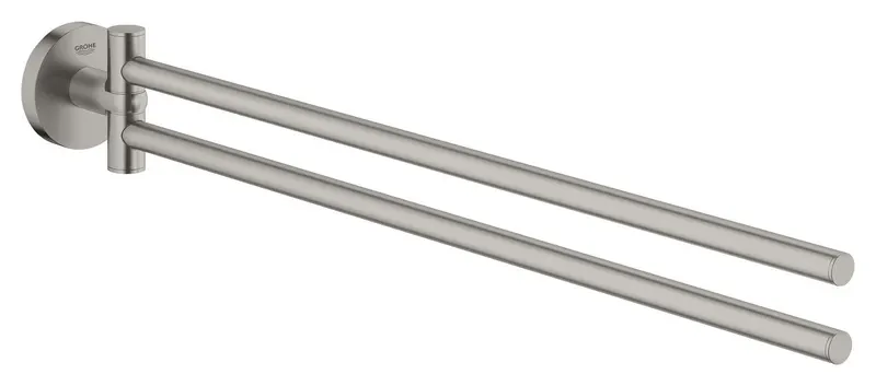 Bara prosop Grohe 41183DC0, Start, pe perete, 440 mm, metal, mat, otel satinat