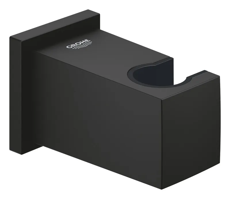 Cot iesire dus Grohe 26370KF0, Euphoria, 1 2 x 1 2 , suport para, mat, negru