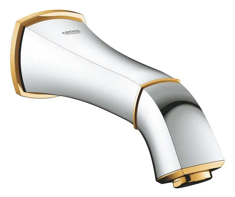 Pipa cada Grohe 13341IG0, Grandera, 1 2 , 177 mm, crom auriu