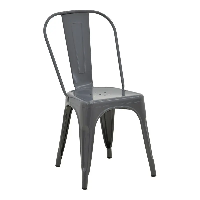 Scaun Utopia, metal, 44x44x85 cm - Antracit