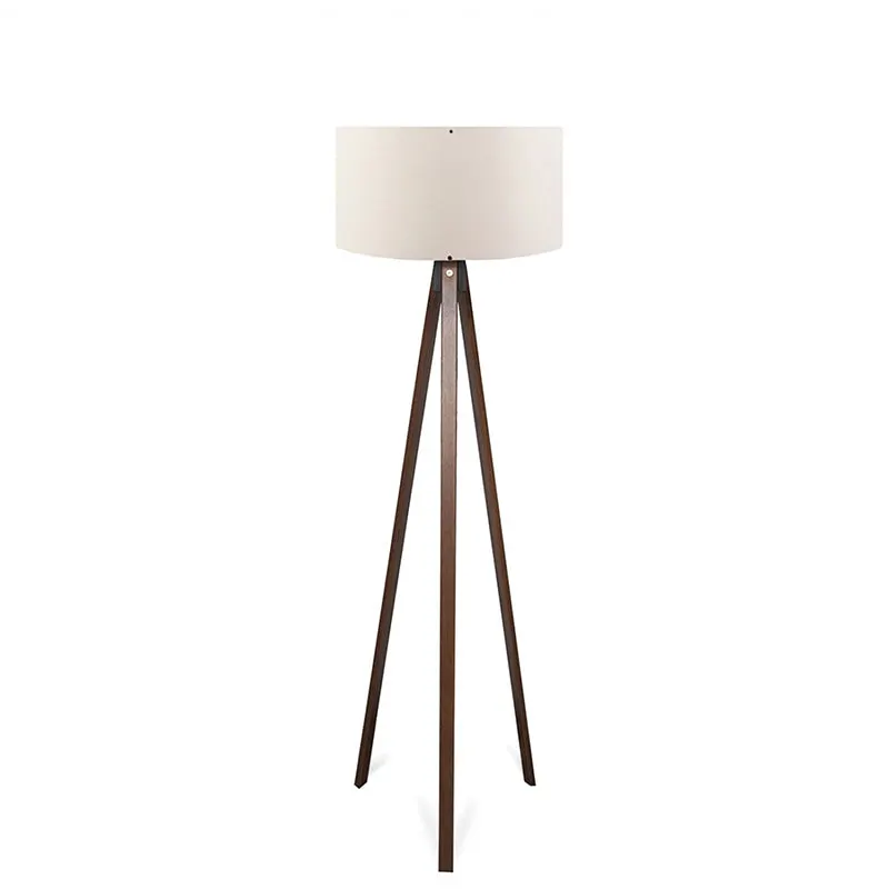 Lampadar PWL-1059, MDF si textil, D38x140 cm - Nuc-Bej