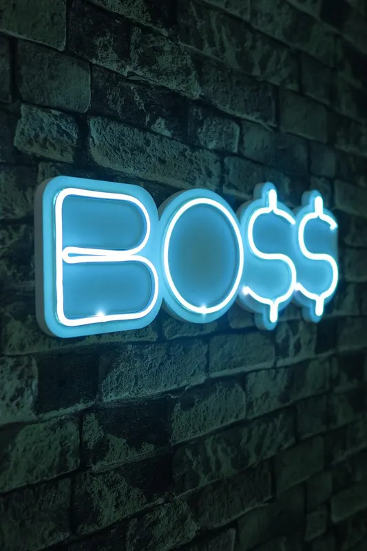 Lampa Neon Boss - Albastru