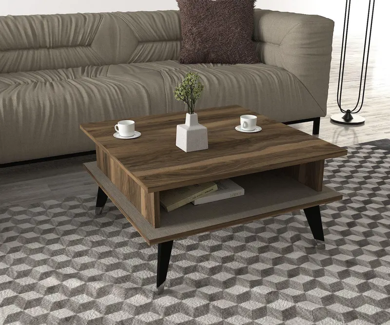 Masuta de cafea Carter, Nuc, 72x38x72 cm - Nuc